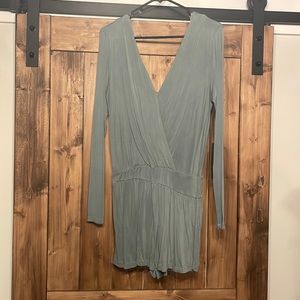 Super soft sage green long sleeve romper. Never worn. Tags on. YFB clothing